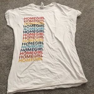 “Home girl” white tshirt for girl’s